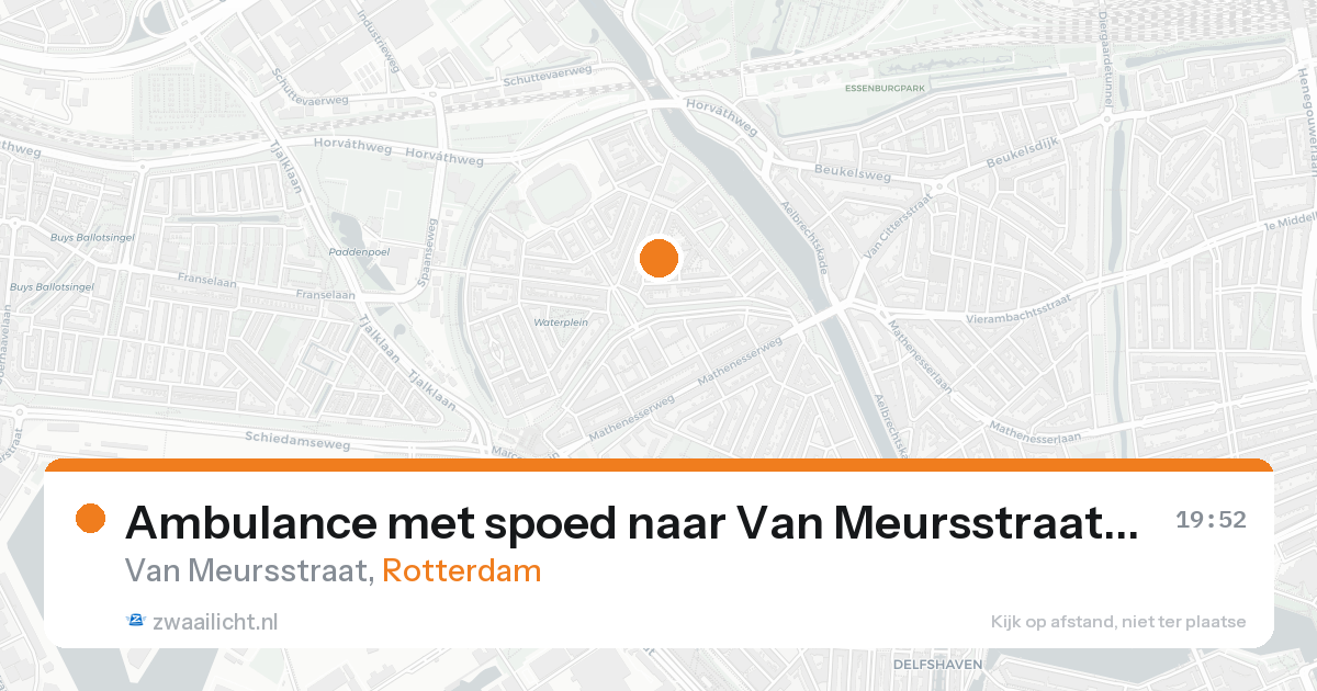 Ambulance met spoed naar Van Meursstraat in Rotterdam — 7 feb 2026