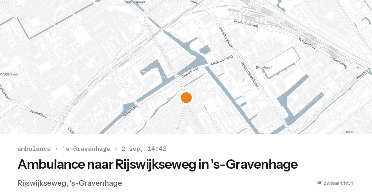 Ambulance naar Rijswijkseweg in 's-Gravenhage — 2 sep 2026