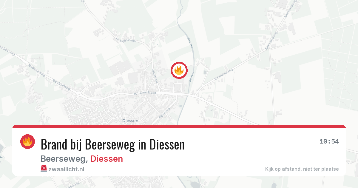 Brand bij Beerseweg in Diessen — 18 jul 2026
