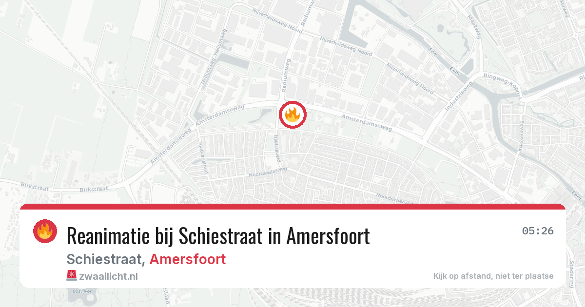Reanimatie bij Schiestraat in Amersfoort — 10 jun 2026