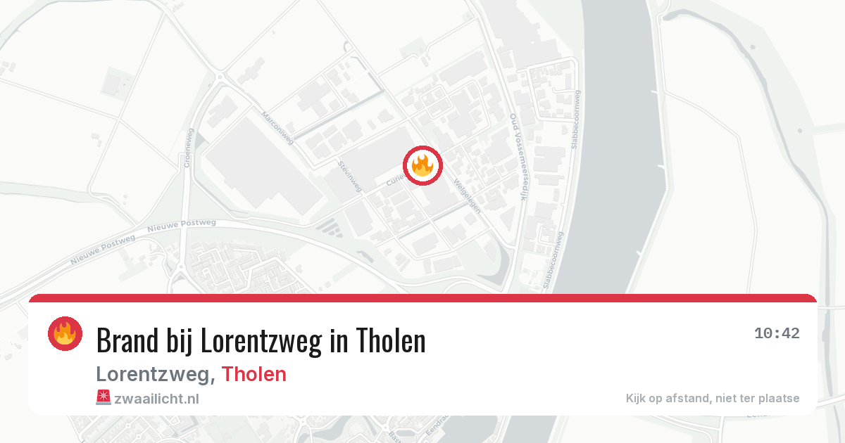 Brand bij Lorentzweg in Tholen — 9 jul 2026