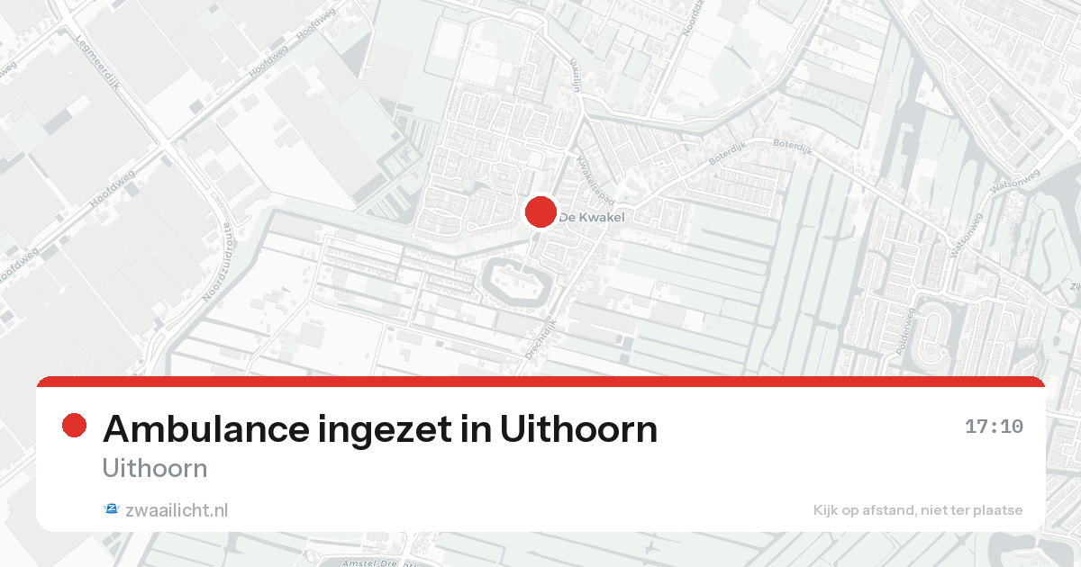Ambulance ingezet in Uithoorn — 24 aug 2026