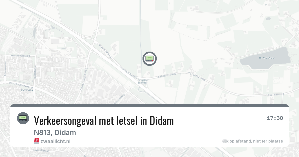 Verkeersongeval met letsel in Didam — 29 jan 2026