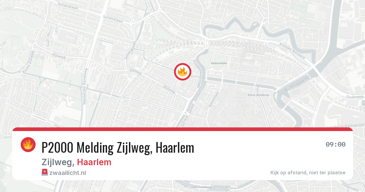 P2000 Melding Zijlweg, Haarlem — 1 jun 2026