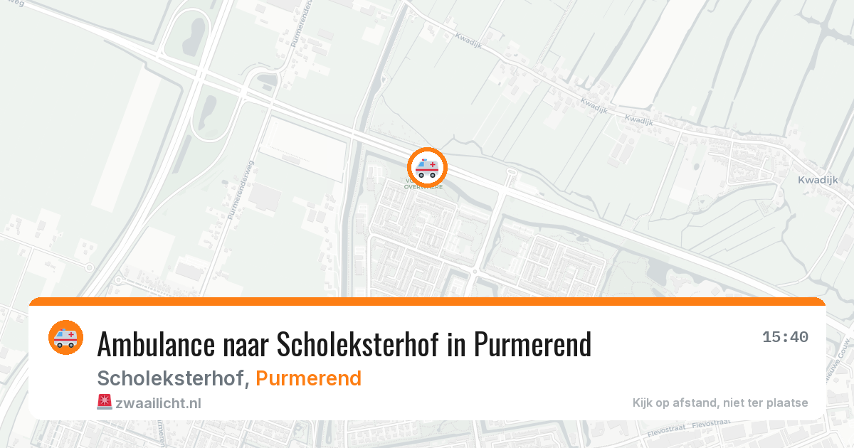 Ambulance naar Scholeksterhof in Purmerend — 1 jul 2026