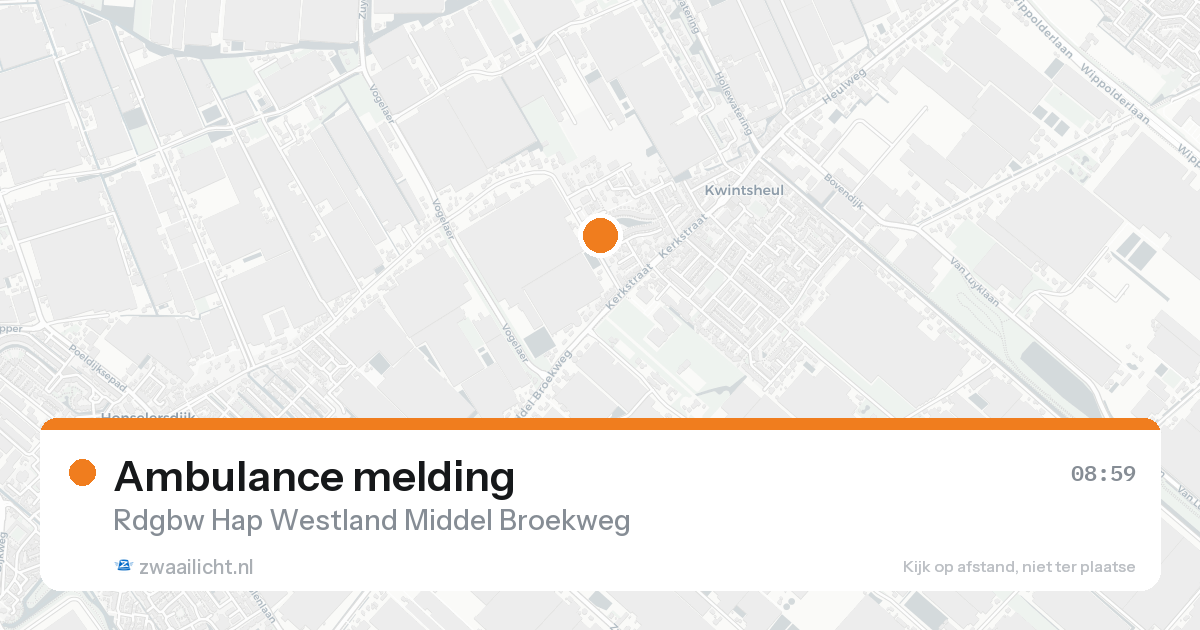 Ambulance melding — 8 feb 2026