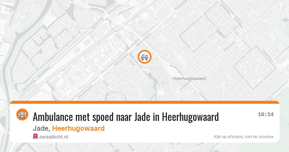 Ambulance met spoed naar Jade in Heerhugowaard — 6 jul 2026