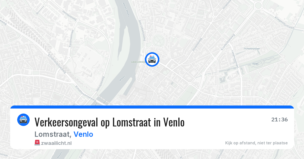 Verkeersongeval op Lomstraat in Venlo — 26 apr 2026