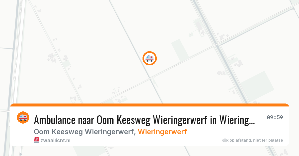 Ambulance naar Oom Keesweg Wieringerwerf in Wieringerwerf — 6 aug 2026