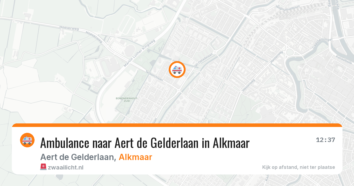 Ambulance naar Aert de Gelderlaan in Alkmaar — 17 jul 2026