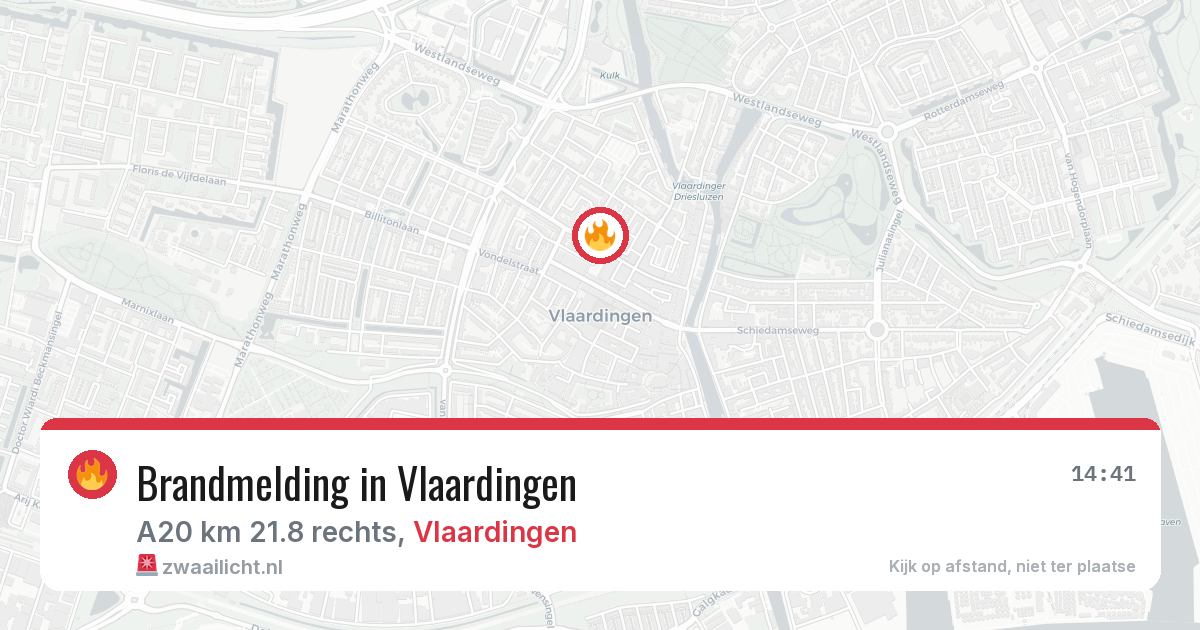 Brandmelding in Vlaardingen — 3 aug 2026