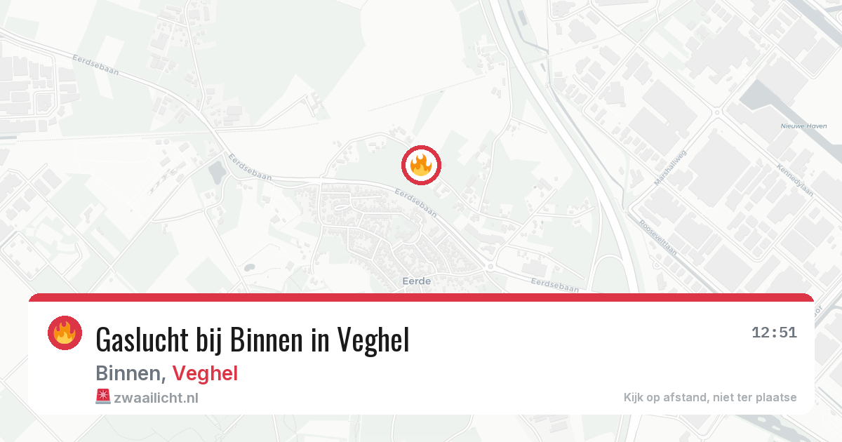 Gaslucht bij Binnen in Veghel — 30 jul 2026