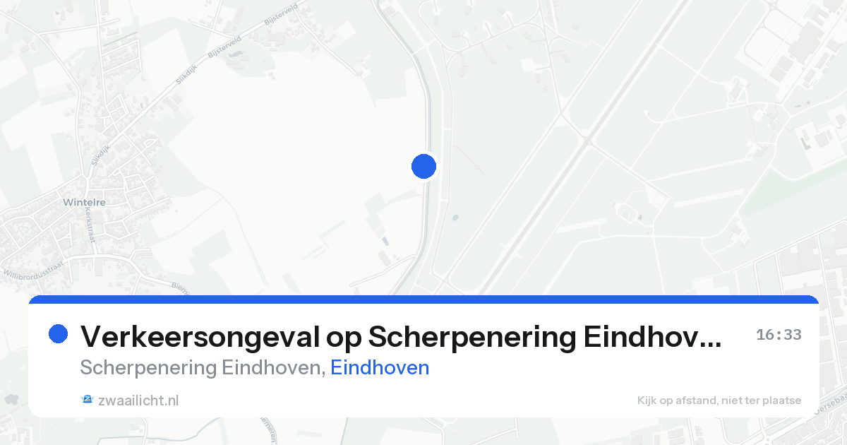 Verkeersongeval op Scherpenering Eindhoven in Eindhoven — 22 aug 2026