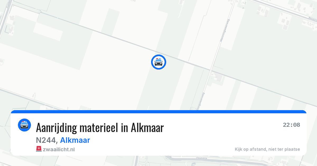 Aanrijding materieel in Alkmaar — 9 apr 2026