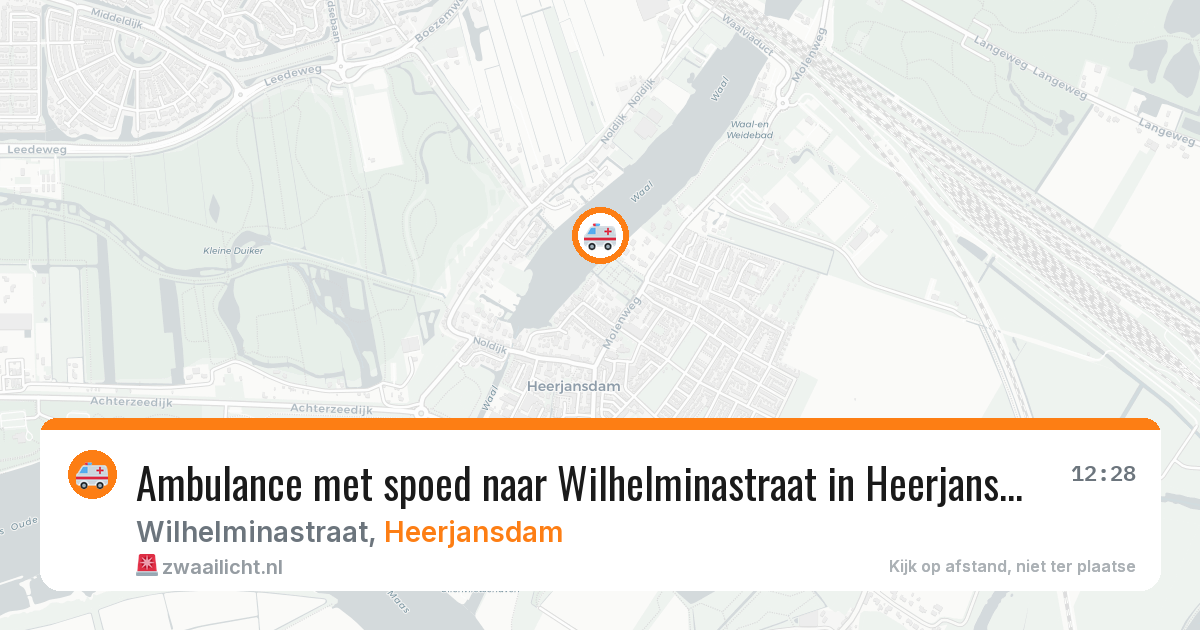 Ambulance met spoed naar Wilhelminastraat in Heerjansdam — 2 feb 2026