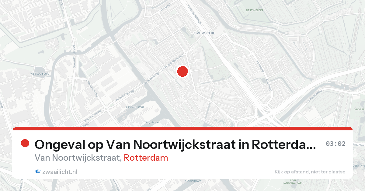 Ongeval op Van Noortwijckstraat in Rotterdam — 25 aug 2026