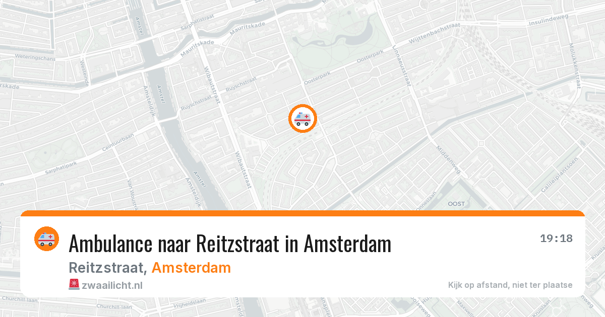 Ambulance naar Reitzstraat in Amsterdam — 25 jun 2026