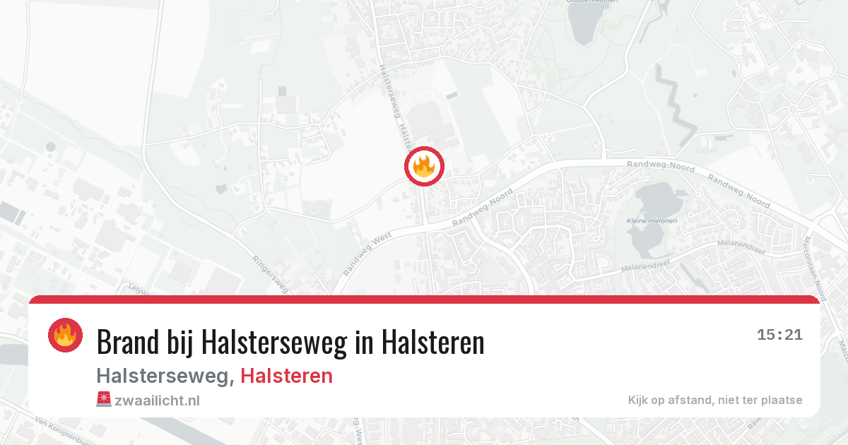 Brand bij Halsterseweg in Halsteren — 2 aug 2026