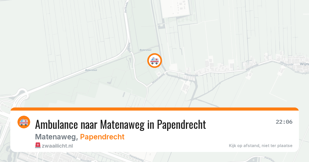 Ambulance naar Matenaweg in Papendrecht — 17 jun 2026