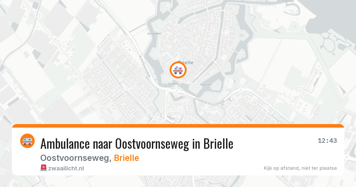 Ambulance naar Oostvoornseweg in Brielle — 10 jun 2026