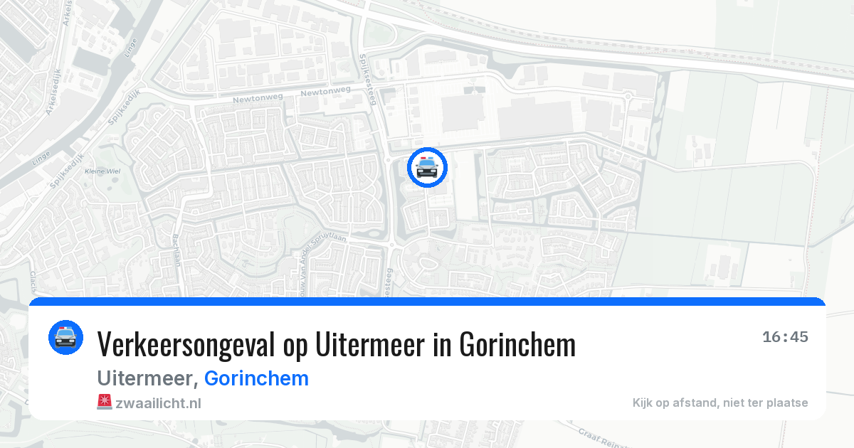Verkeersongeval op Uitermeer in Gorinchem — 15 jun 2026