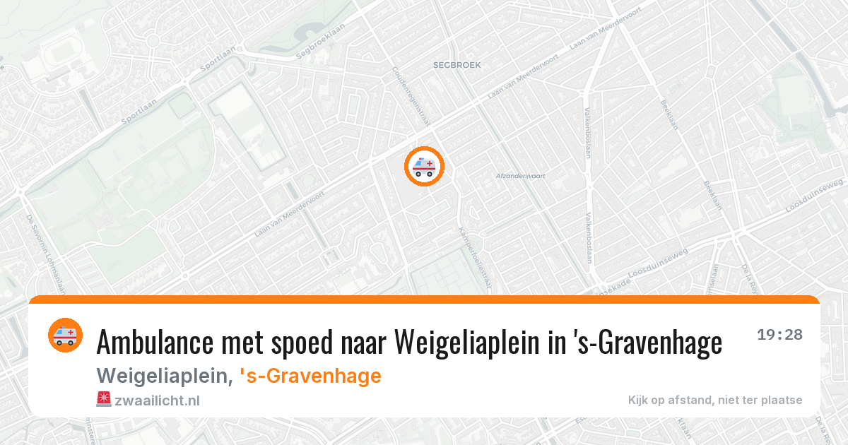 Ambulance met spoed naar Weigeliaplein in 's-Gravenhage — 30 mei 2026