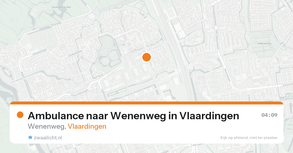Ambulance naar Wenenweg in Vlaardingen — 21 aug 2026