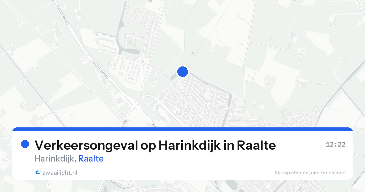 Verkeersongeval op Harinkdijk in Raalte — 19 aug 2026