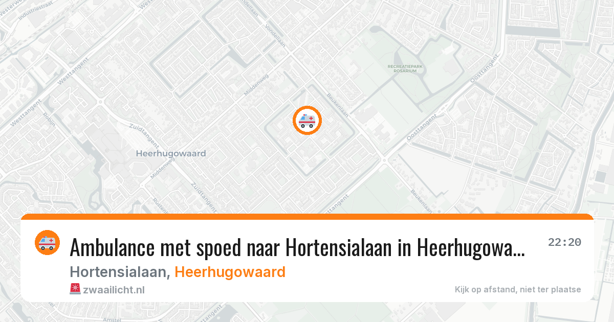 Ambulance met spoed naar Hortensialaan in Heerhugowaard — 21 jan 2026