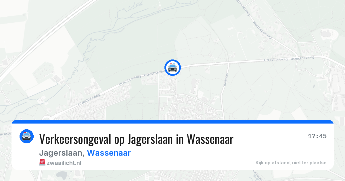 Verkeersongeval op Jagerslaan in Wassenaar — 29 jan 2026