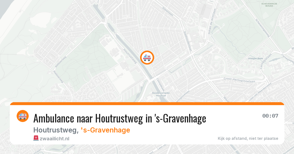 Ambulance naar Houtrustweg in 's-Gravenhage — 22 jun 2026
