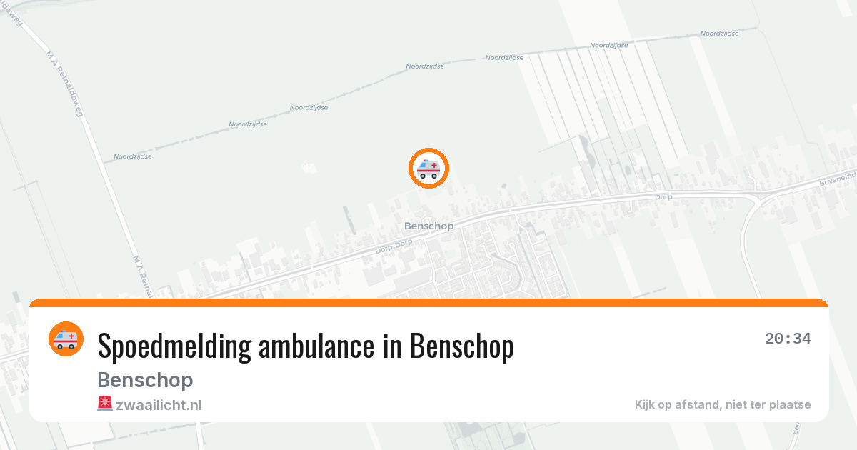 Spoedmelding ambulance in Benschop — 7 mei 2026