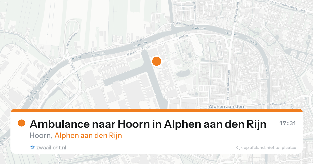 Ambulance naar Hoorn in Alphen aan den Rijn — 7 feb 2026
