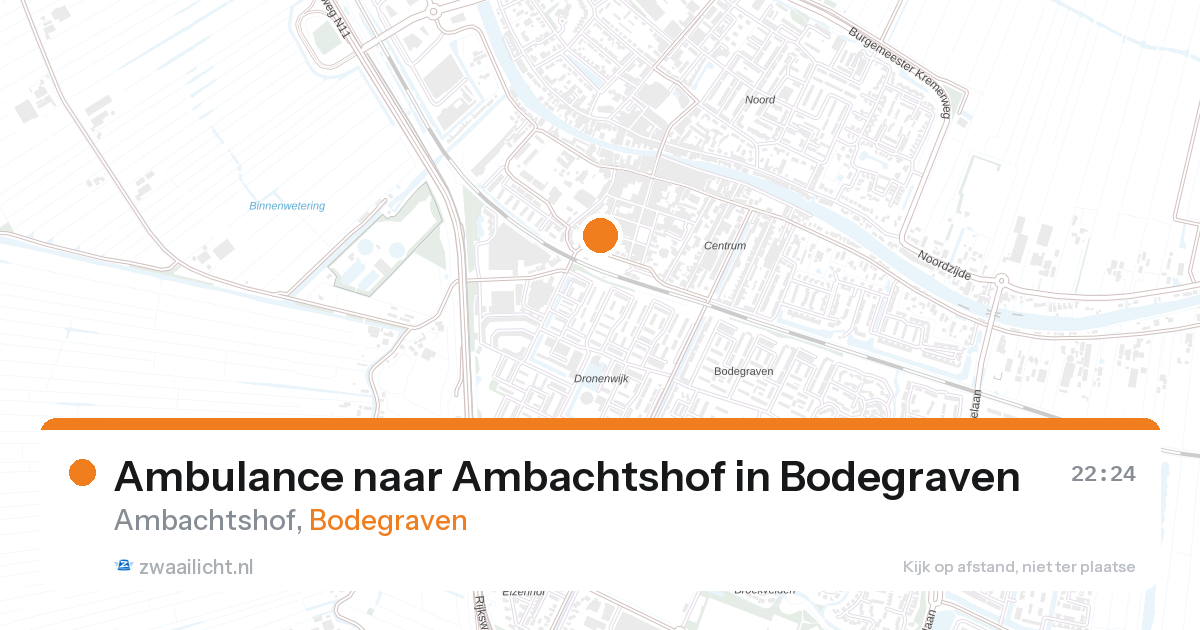 Ambulance naar Ambachtshof in Bodegraven — 26 aug 2026