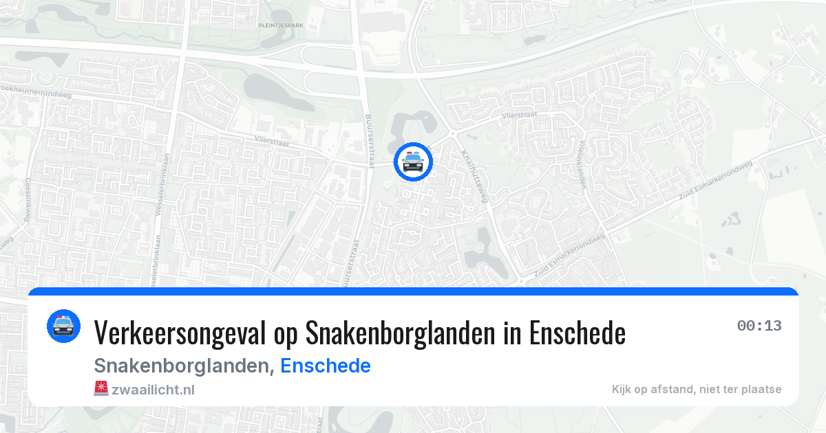 Verkeersongeval op Snakenborglanden in Enschede — 3 jul 2026