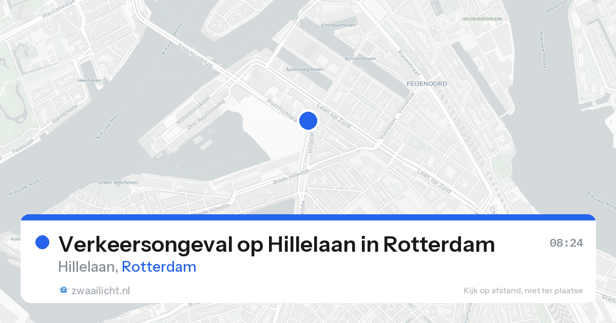 Verkeersongeval op Hillelaan in Rotterdam — 19 aug 2026