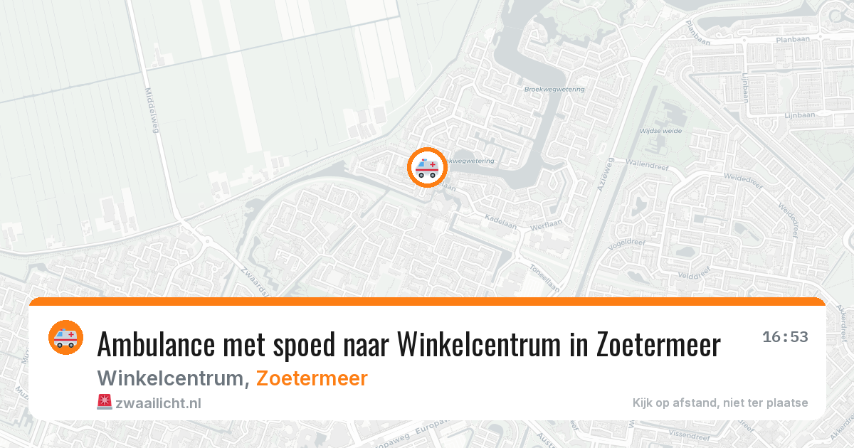 Ambulance met spoed naar Winkelcentrum in Zoetermeer — 21 apr 2026