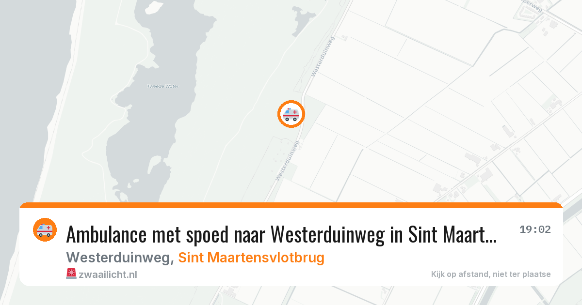 Ambulance met spoed naar Westerduinweg in Sint Maartensvlotbrug — 10 apr 2026