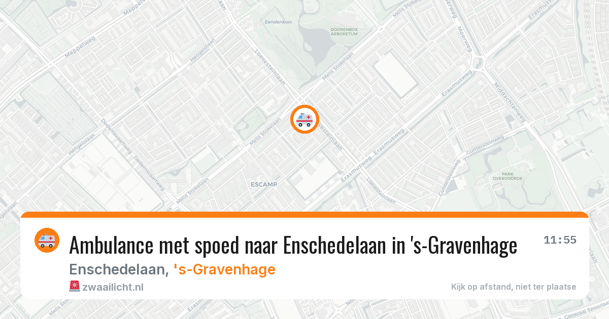 Ambulance met spoed naar Enschedelaan in 's-Gravenhage — 19 apr 2026