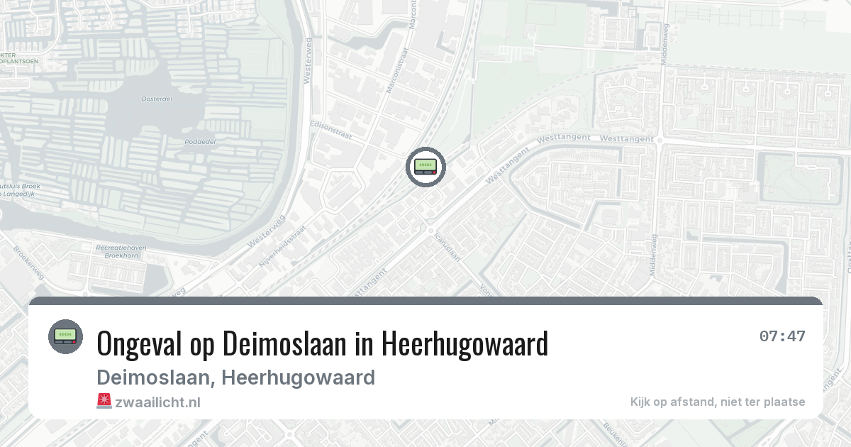 Ongeval op Deimoslaan in Heerhugowaard — 29 jan 2026