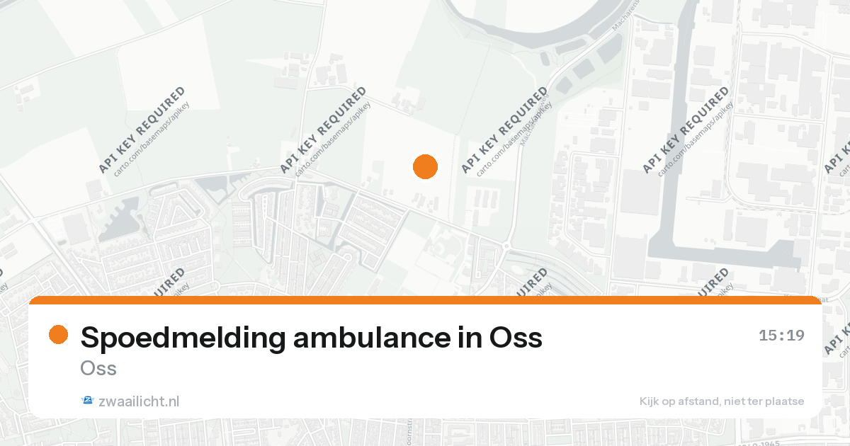 Spoedmelding ambulance in Oss — 26 aug 2026