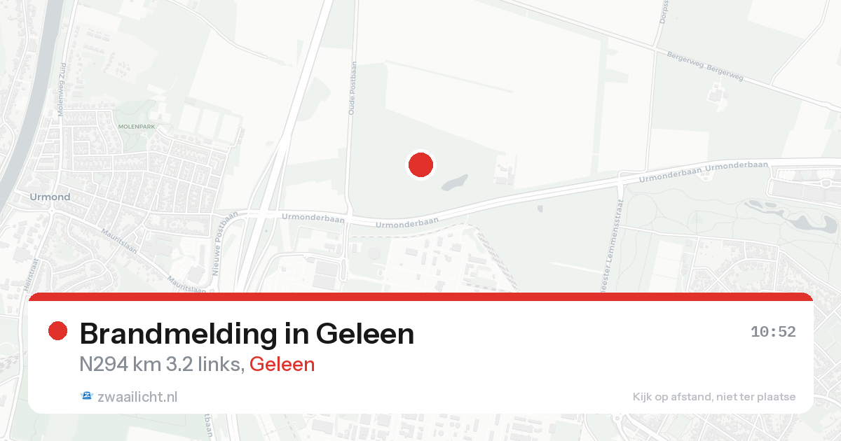 Brandmelding in Geleen — 17 aug 2026