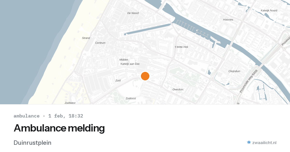 Ambulance melding — 1 feb 2026