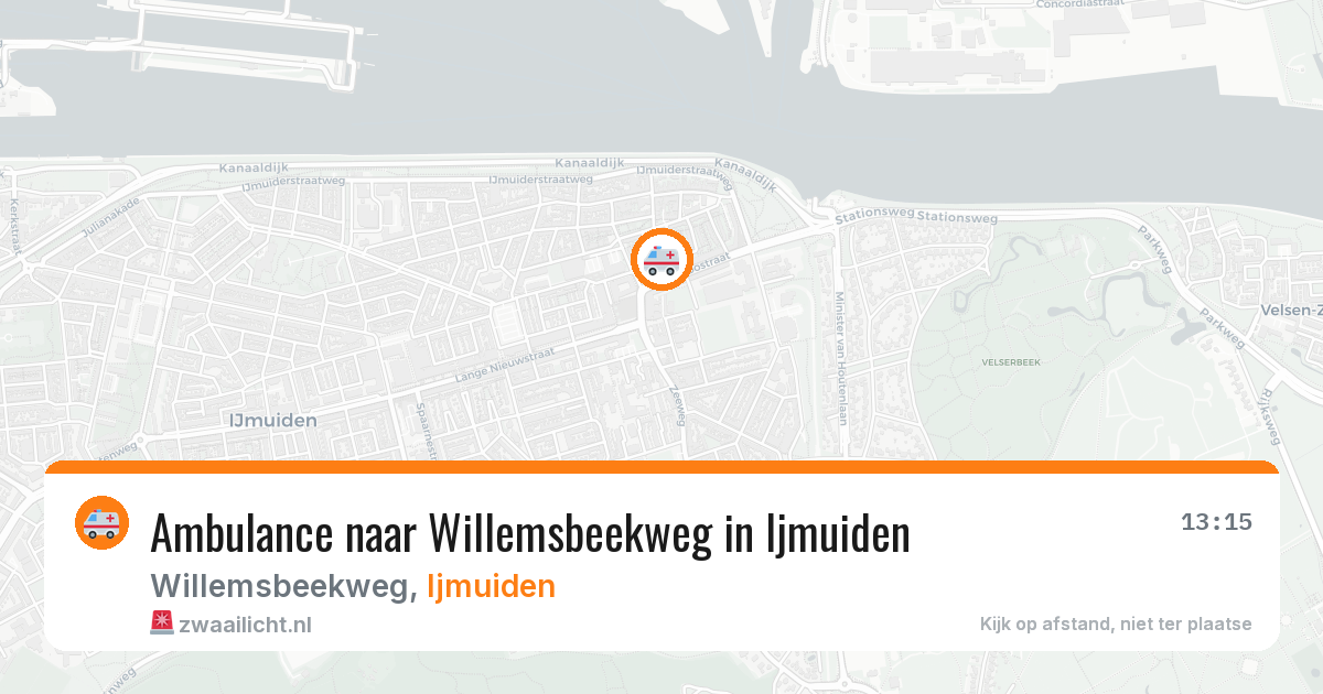 Ambulance naar Willemsbeekweg in Ijmuiden — 16 jul 2026