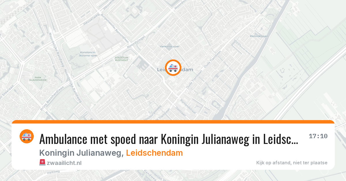 Ambulance met spoed naar Koningin Julianaweg in Leidschendam — 30 mrt 2026