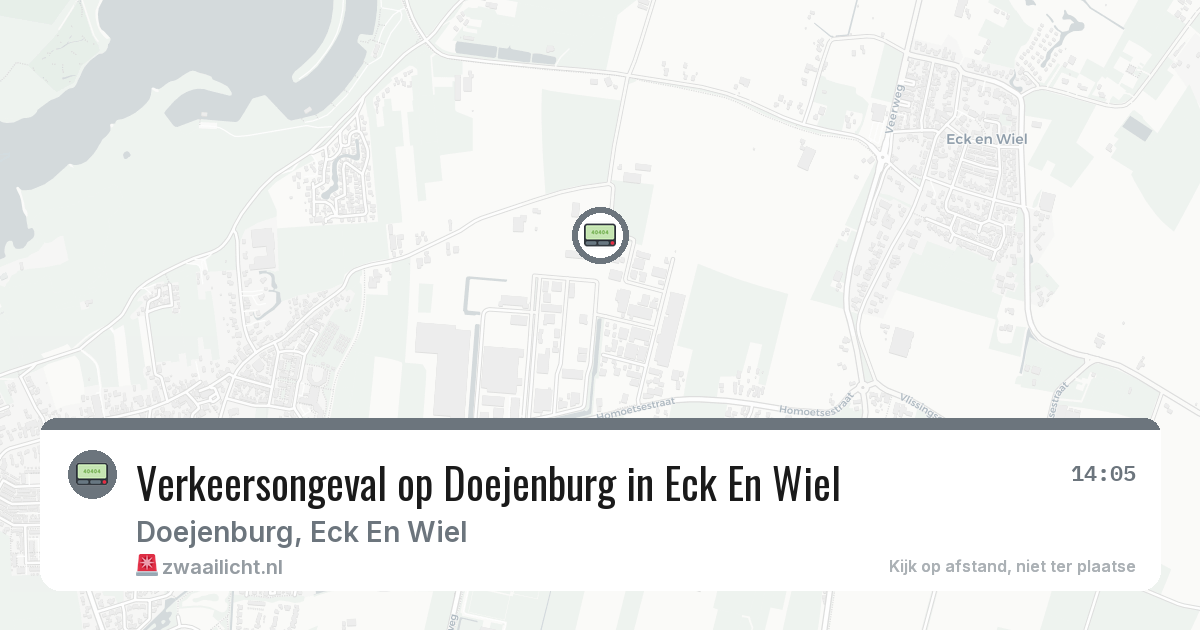 Verkeersongeval op Doejenburg in Eck En Wiel — 18 feb 2026