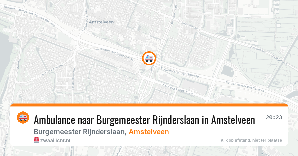 Ambulance naar Burgemeester Rijnderslaan in Amstelveen — 27 apr 2026