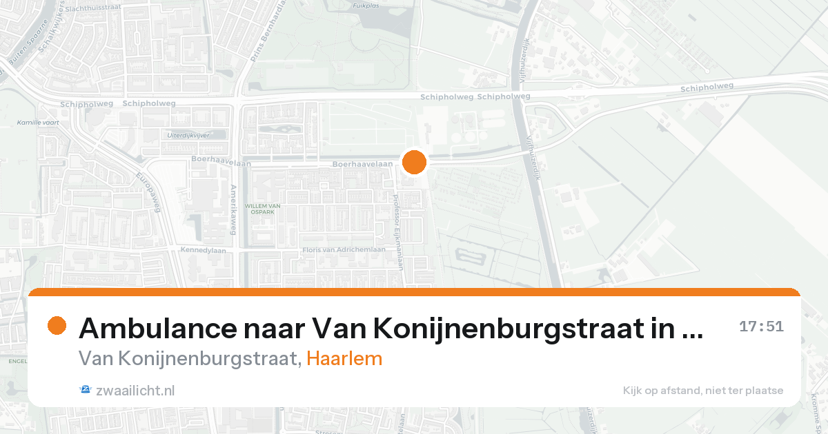 Ambulance naar Van Konijnenburgstraat in Haarlem — 20 aug 2026