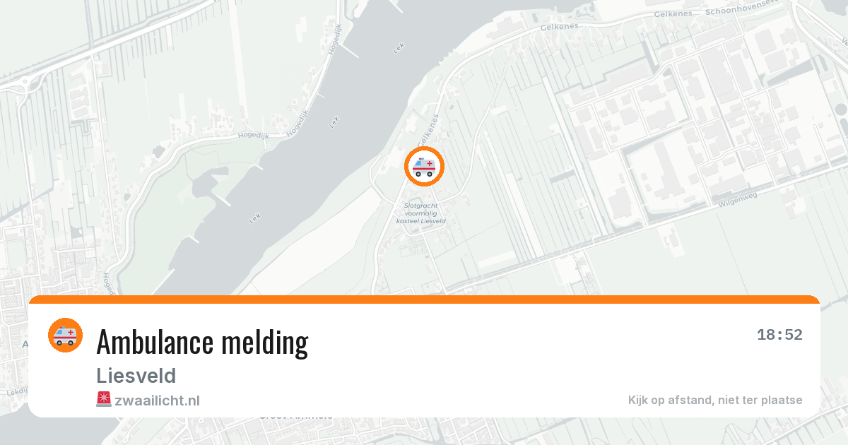 Ambulance melding — 5 apr 2026