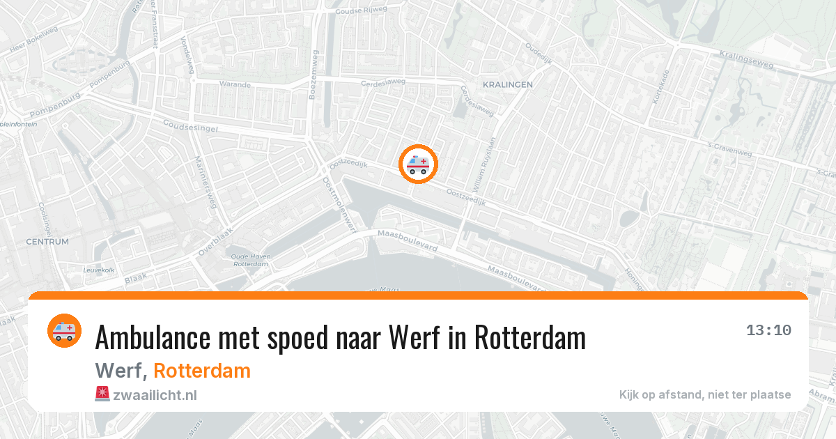 Ambulance met spoed naar Werf in Rotterdam — 29 apr 2026
